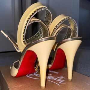 Christian Louboutin Escatin 100 Patent Leather Heels